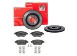 BREMBO Bremsensatz, Scheibenbremse Bremsensatz-Vorderachse MAX LINE sk8k0f0ya9 Vorderachse Geschlitzt 266mm 20mm für Citroën Peugeot GEELY (DF