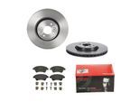 BREMBO Bremsensatz, Scheibenbremse Bremsensatz-Vorderachse COATED DISC LINE / STANDARD ijdtidgl14 Vorderachse innenbelüftet 300mm 24mm für RENAULT DON