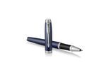 Parker IM Tintenroller | Matte Blue | feine Spitze | Schwarz | Geschenkbox