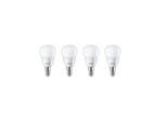 Philips LED-Lampe Mini-ball 5W/827 (40W) Frosted 4-pack E14