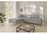 Ecksofa SIT & MORE "Morris Jubi L-Form, B: 247 cm", beige (nature), B:247cm H:83cm T:171cm, 100% Polyester, Sofas, Ecksofa, mit Armteilfunktion & 1 Zierkissen, optional Bettfunktion