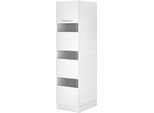 Wäscheschrank RESPEKTA "Clara", weiß, B:50cm H:200cm T:67,6cm, Holzwerkstoff, Schränke, (B x T x H) 50 x 67,6 x 200 cm