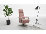 TV-Sessel SIT & MORE "Vario Comfort, inkl. Kopfteilverstellung & 360 Drehfunktion", rosa (rose), B:70cm H:124cm T:85cm, 100% Polyester, Sessel, mit Herz-Waage-Funktion & 3 Motoren, Höhe der Armlehnen 60cm