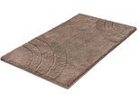 Badematte KLEINE WOLKE "»Saturn«", braun (taupe), H:25mm, Polyacryl, Badematten, Badematte, Badteppich, Uni Farben, modernes Design, Hoch-Tief Effekt