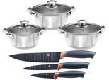 Topf-Set KING "EDELSTAHL", schwarz, Töpfe, Induktion