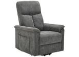 Cantus Relaxsessel, Grau, Kunststoff, 78x110x93 cm, Relaxfunktion, Netzbetrieb, Aufstehhilfe, Wohnzimmer, Sessel, Relaxsessel
