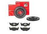 BREMBO Bremsensatz, Scheibenbremse Bremsensatz-Vorderachse MAX LINE / STANDARD sk8k0f1uz9 Vorderachse Geschlitzt 239mm 18mm für VW SEAT Skoda