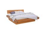Linea Natura Balkenbett , Buchefarben , Holz , Buche , massiv , 180x200 cm , Schlafzimmer, Betten, Einzel- & Doppelbetten