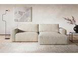 Ecksofa COTTA "Lasso L-Form, XL-Sofa", weiß (ivory), B:288cm, 88% Polyester, 12% Polyamid, Sofas, Ecksofa