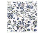 Baumwoll-Trachtenstoff "Blumen-Allover", blau-color