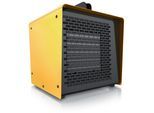 Keramikheizlüfter Bauheizer 3000 W, PTC Keramik, Thermostat, Lüftermodus 3000 W, 2 Heizstufen, 200 m3/h, Tragegriff, IP20, 22x26x23 cm