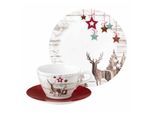 Seltmann Weiden Milchkaffeeservice Life Christmas 18er Set