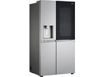 LG Side-by-Side, Energieeffizienz: E (A-G), silber, zzgl. Crafted Ice, Kühlschränke, Craft Ice Bereiter, InstaView™