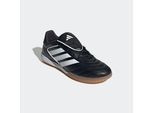 Fußballschuh ADIDAS PERFORMANCE "COPA GLORO 2 IN", Damen, Gr. 45, schwarz-weiß (core schwarz, cloud weiß, core schwarz), Leder, Synthetik, Schuhe Fußballschuh, für Halle und Straße