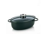Kela Bräter , Schwarz , Metall , 8 l , 28x13x45 cm , Kochgeschirr, Töpfe, Bräter