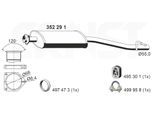 ERNST Mittelschalldämpfer 352291 für Mercedes