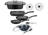 Topf-Set GSW "Gourmet", schwarz, Töpfe, Induktion
