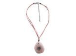 Kette mit Anhänger ALLGÄU REBELL "Evi", Damen, Gr. onesize, Stein, rosa, Basic, Halsketten, mit Edelweiß