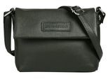 Umhängetasche BRUNO BANANI, Mädchen, Gr. B/H/T: 19cm x 15cm x 5cm onesize, grün (oliv), Leder, leicht glänzend, unifarben, Taschen Umhängetasche, echt Leder