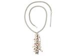 Lange Kette "Venus", Damen, Gr. onesize, Metall, beige (creme), COLLEZIONE ALESSANDRO, Basic, Halsketten, mit modischer Quaste
