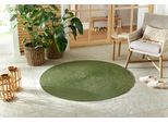 Teppich HANSE HOME "Trenzado", grün, H:10mm Ø:200cm, Polypropylen, Teppiche, Teppich, In- & Outdoor, Handmade-Look, Gewebt, Wetterfest, Balkon, Wohnzimmer