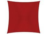 Sonnensegel WINDHAGER "Capri Quadrat", rot, B:400cm T:400cm, Polyester, Sonnensegel, 4x4m, rot