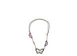 Lange Kette "Farfalla", Damen, Gr. onesize, Holz, braun, COLLEZIONE ALESSANDRO, Basic, Halsketten, mit Schmetterlingen aus Holz