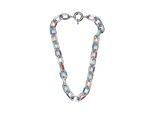 Kette mit Anhänger "Alma", Damen, Gr. onesize, Metall, silber, COLLEZIONE ALESSANDRO, Basic, Halsketten, aus ovalen Metallringen