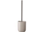 WC-Garnitur KLEINE WOLKE "Alita", grau (seide), B:10,3cm H:40cm L:10,3cm, Metall, Reinigungsbürsten