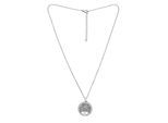 Kette mit Anhänger "Eternal Root", Damen, Gr. onesize, silber (silbern), COLLEZIONE ALESSANDRO, Basic, Halsketten, mit Lebensbaum Anhänger und Strass