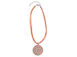 Kette mit Anhänger "Marle", Damen, Gr. onesize, Metall, orange, COLLEZIONE ALESSANDRO, Basic, Halsketten, mit außergewöhnlichem Anhänger