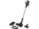 BOSCH Akku-Stielstaubsauger "Unlimited 6 BKS611MTB, Hygiene-Filter, 10 Jahre Motorgarantie, leicht", weiß, B:20cm H:122cm T:26,5cm, Akkusauger, alle Bodenarten, hohe Saugkraft, lange Laufzeit, Mini-Turbo-Düse, weiß