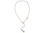 Lange Kette "Catania", Damen, Gr. onesize, Glas, rosa, COLLEZIONE ALESSANDRO, Basic, Halsketten, aus echten Glasperlen