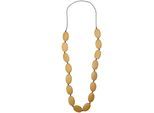Lange Kette "Charu", Damen, Gr. onesize, Holz, braun, COLLEZIONE ALESSANDRO, Basic, Halsketten, flache Holzperlen