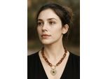 Kette mit Anhänger "Golden Eye", Damen, Gr. onesize, Metall, braun, COLLEZIONE ALESSANDRO, Basic, Halsketten, Kurze Gliederkette mit Herzanhänger