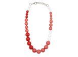 Kette mit Anhänger "Ginevra", Damen, Gr. onesize, Kunstfaser, rot, COLLEZIONE ALESSANDRO, Basic, Halsketten, aus facettierten Perlen