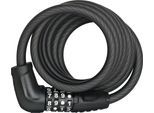 Spiralschloss ABUS "5510C/180/10 black", schwarz, SicherheitsschlösserB:12cm L:14cm, B:12cm L:14cm