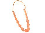 Lange Kette "Raute", Damen, Gr. onesize, Holz, orange, COLLEZIONE ALESSANDRO, Basic, Halsketten, aus Holzperlen in Rautenform