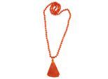 Lange Kette "Dehli", Damen, Gr. onesize, Glas, orange, COLLEZIONE ALESSANDRO, Basic, Halsketten, mit echten Glasperlen
