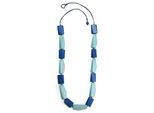 Lange Kette "Hanni", Damen, Gr. onesize, Holz, blau, COLLEZIONE ALESSANDRO, Basic, Halsketten, mit Holzelementen
