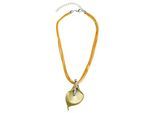 Kette mit Anhänger "Toledo", Damen, Gr. onesize, Metall, gelb, COLLEZIONE ALESSANDRO, Basic, Halsketten, mit Blütenanhänger