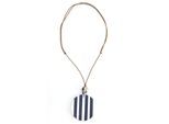 Lange Kette "Iris", Damen, Gr. onesize, PTFE-Kunststoff, blau (marine), COLLEZIONE ALESSANDRO, Basic, Halsketten, mit silbener Kunststoffperlen