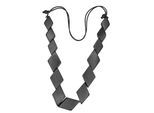 Lange Kette "Raute", Damen, Gr. onesize, Holz, schwarz, COLLEZIONE ALESSANDRO, Basic, Halsketten, aus Holzperlen in Rautenform