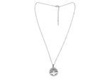 Kette mit Anhänger "Crystal Roots", Damen, Gr. onesize, silber (silbern), COLLEZIONE ALESSANDRO, Basic, Halsketten, mit symbolischem Lebensbaum Anhänger
