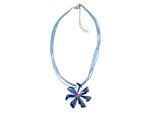 Kette mit Anhänger "Burgos", Damen, Gr. onesize, Glas, blau, COLLEZIONE ALESSANDRO, Basic, Halsketten, mit Glassteinen