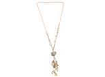 Lange Kette "Jade", Damen, Gr. onesize, Zamak, rosa, COLLEZIONE ALESSANDRO, Basic, Halsketten, mit echten Muscheln