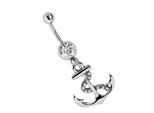 Bauchnabelpiercing ADELIA´S "Piercing Bauchnabelpiercing", silber, Piercings, Damen, onesize, Chirurgiestahl, Symbol für Glaube, Liebe und Hoffnung