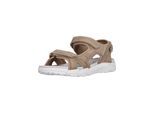 Sandale CRUZ "Auguete", Damen, Gr. 38, braun, Leder, Schuhe Sandale, mit praktischen Klettverschlüssen