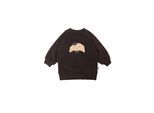 Sweatshirt LILIPUT "Croissant", Mädchen, Gr. 74/80, braun, 80% Baumwolle, 20% Polyester, bedruckt, normal, Rundhals, Sweatshirts Sweatshirt, mit Rundhalsausschnitt