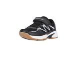 Indoorschuh ENDURANCE "Tasi", Kinder, Gr. 28, schwarz-weiß (schwarz, weiß), Kunstfaser, Polyurethane, Schuhe, mit praktischer Hallensohle und einfachem Verschluss